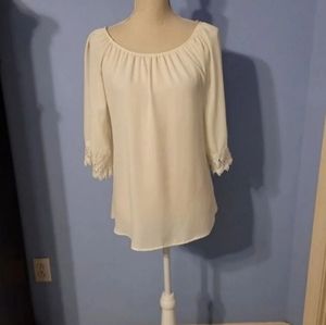 Blue Sketch Small Womens Blouse